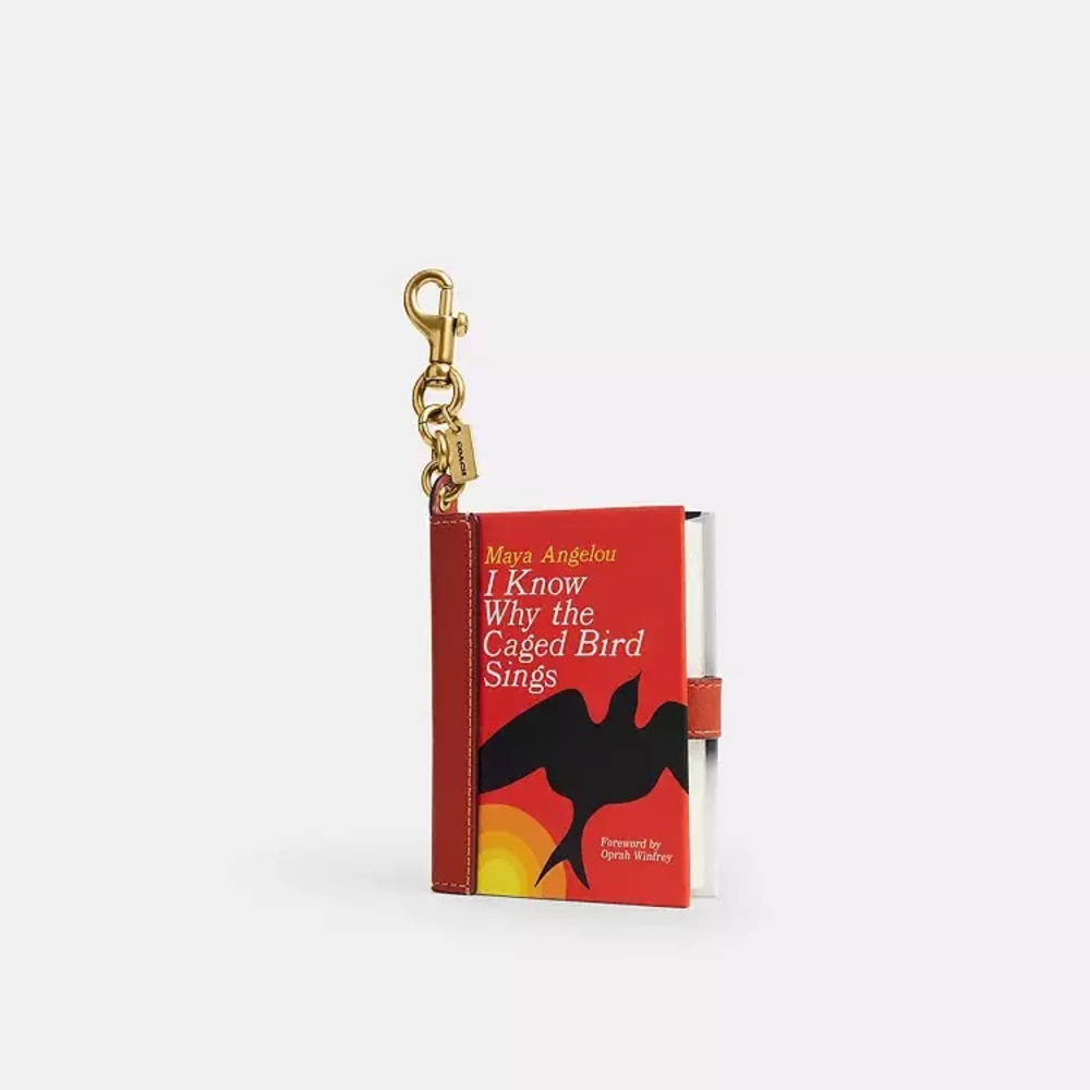 Coach I Know Why The Caged Bird Sings By Maya Angelou Book Bag Charm NWT